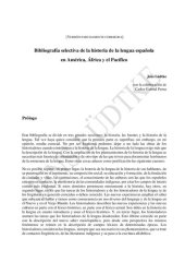 book Bibliografía selectiva de la historia de la lengua española en América, África y el Pacífico