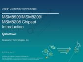 book MSM8909/MSM8209/MSM8208 Chipset Introduction