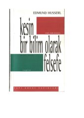 book Kesin Bir Bilim Olarak Felsefe.