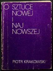 book O sztuce nowej i najnowszej