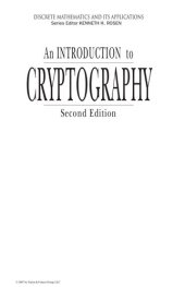 book An Introduction to Cryptography, Second Edition