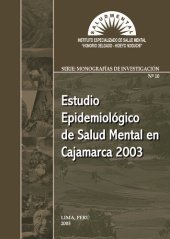 book Estudio epidemiológico de salud mental en Cajamarca 2003