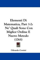 book Elementi Di Matematica, Part 1-2