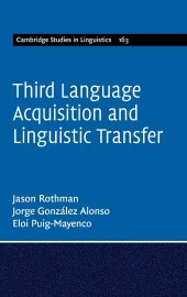 book Third Language Acquisition and Linguistic Transfer