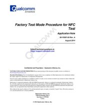 book Factory Test Mode Procedure for NFC Test