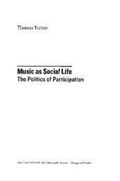 book Music as Social Life: The Politics of Participation