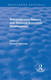 book Administrative Reform and National Economic Development