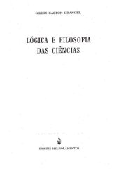 book Lógica e Filosofia das Ciências