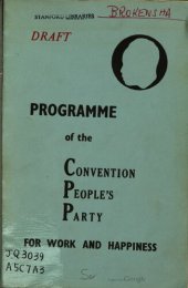 book Draft programme of the Convention People’s Party for work and happiness