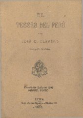 book El tesoro del Perú, por José G. Clavero, demógrafo americano [1896]