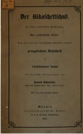 book Der Rikoschettschuß in seiner praktischen Anschauung : Eine artilleristische Studie ; nach einer von dem französischen Artillerie-Comité  preisgekrönten Denkschrift