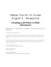 book Master the Art of Unreal Engine 4: Creating a 3D Point and Click Adventure