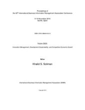 book Proceedings of the 28th International Business Information Management Association Conference; Vision 2020: Innovation Management, Development Sustainability, and Competitive Economic Growth