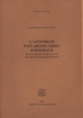 book L'ateismo di Paul-Henry Thiry d'Holbach. Seconda edizione riveduta e corretta con l'aggiunta di due saggi bibliografici