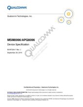 book MSM8996/APQ8096 Device Specification