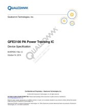 book QFE3100 PA Power Tracking IC Device Specification