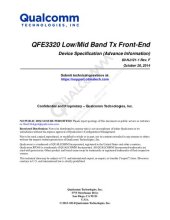 book QFE3320 Low/Mid Band Tx Front-End Device Specification (Advance Information)