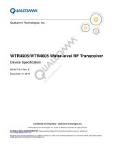 book WTR4905/WTR4605 Wafer-level RF Transceiver Device Specification