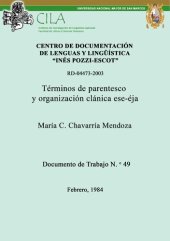 book Términos de parentesco y organización clánica ese-éja (Takana)