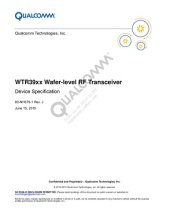 book WTR39xx Wafer-level RF Transceiver Device Specification