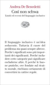 book Così non schwa. Limiti ed eccessi del linguaggio inclusivo