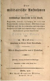 book Das militairische [militärische] Aufnehmen oder vollständiger Unterricht in der Kunst, Gegenden sowohl regelmäßig als auch nach dem Augenmaße aufzunehmen