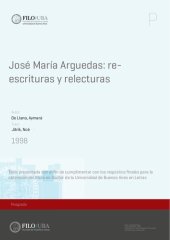 book José María Arguedas: re-escrituras y relecturas