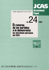 book El retorno de los partidos a la democracia: las elecciones peruanas del 2001