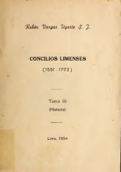 book Concilios limenses 1551-1773. Tomo III: Historia