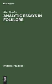 book Analytic Essays in Folklore