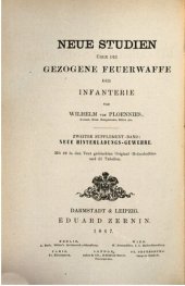 book Neue Studien über die gezogene Feuerwaffe der Infanterie