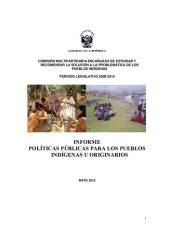 book Políticas públicas para los pueblos indígenas u originarios (Perú). Informe mayo 2010