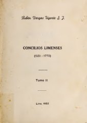 book Concilios limenses (1551 - 1772)