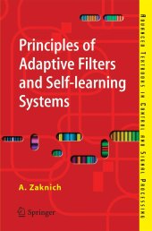 book Principles of Adaptive Filters and Self-learning Systems (Instructor's Solution Manual) (Solutions)