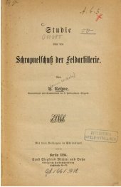 book Studie über den Schrapnelschuss der Feldartillerie