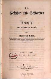 book Die Gefechte und Schlachten bei Leipzig im Oktober 1813