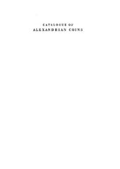 book Catalogue of Alexandrian coins