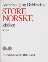 book Aschehoug og Gyldendals store norske leksikon Bri-Dek