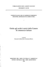 book Guida agli archivi storici delle Camere di commercio italiane