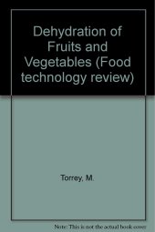 book Dehydration of Fruits and Vegetables