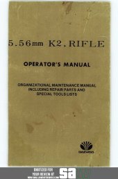 book Daewoo K2 AR100 5.56mm Organizational Maintenance Manual