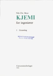 book Kjemi for ingeniører. 1 : Grunnlag