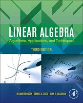 book Linear Algebra: Algorithms, Applications, and Techniques, Third Edition [3rd  Ed] (Complete Instructor's  Resources with Solution  Manual) (Solutions)