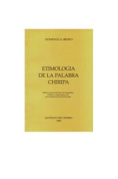 book Etimología de la palabra "chiripa"