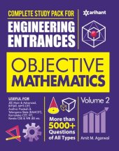 book Complete Study Pack for Engineering Entrances Objective Mathematics Vol 2 for IIT JEE CET EAMCET MHT-CET more than 5000+ Questions Examples Solutions of all types 2022