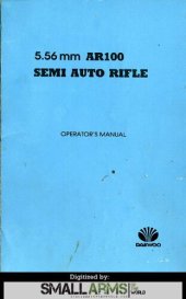 book Daewoo AR100 5.56mm Semi Auto Rifle Operator's Manual