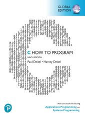 book C How to Program: With Case Studies in Applications and Systems Programming, Global Edition