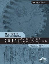 book 2017 ASME Boiler & Pressure Vessel Code: An International Code: Section III: Rules for Construction of Nuclear Facility Components / Division 1 — Subsection ND / Class 3 Components