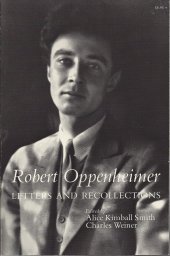 book Robert Oppenheimer: Letters and Recollections