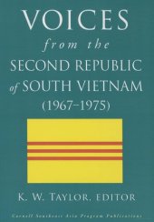 book Voices from the Second Republic of South Vietnam (1967-1975)